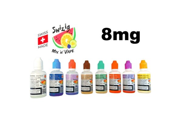 SWIZIG Mix ’n‘ Vape Longfills - 50ml Liquid mit 8mg/ml Nikotin (0.8%) SWISSMADE