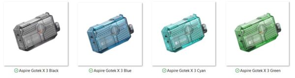 Gotek X III - Aspire Kit - 1200mah - 4.5ml – Bild 11